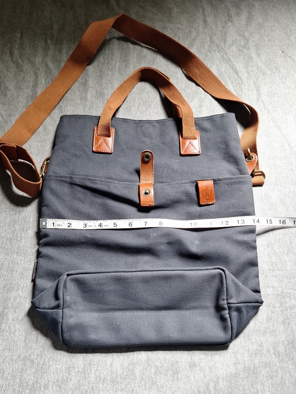 Tourbon  Canvas Clip-on Quick-release Bike Panniers Versatile Shoulder Bag - Picture 7 of 16